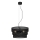 Candelabro suspenso GLUM 3xE27/60W/230V preto