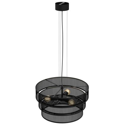 Candelabro suspenso GLUM 3xE27/60W/230V preto