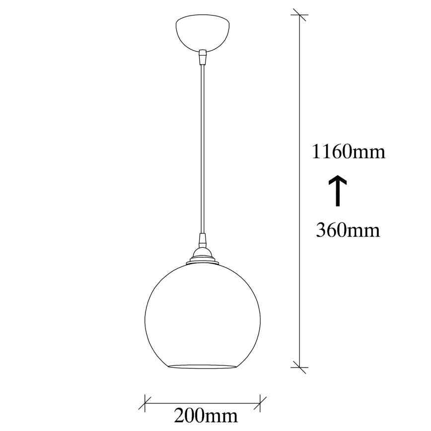 Candelabro suspenso GOLD 1xE27/40W/230V