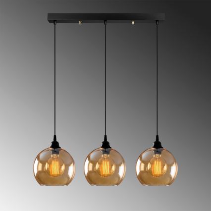 Candelabro suspenso GOLD 3xE27/40W/230V