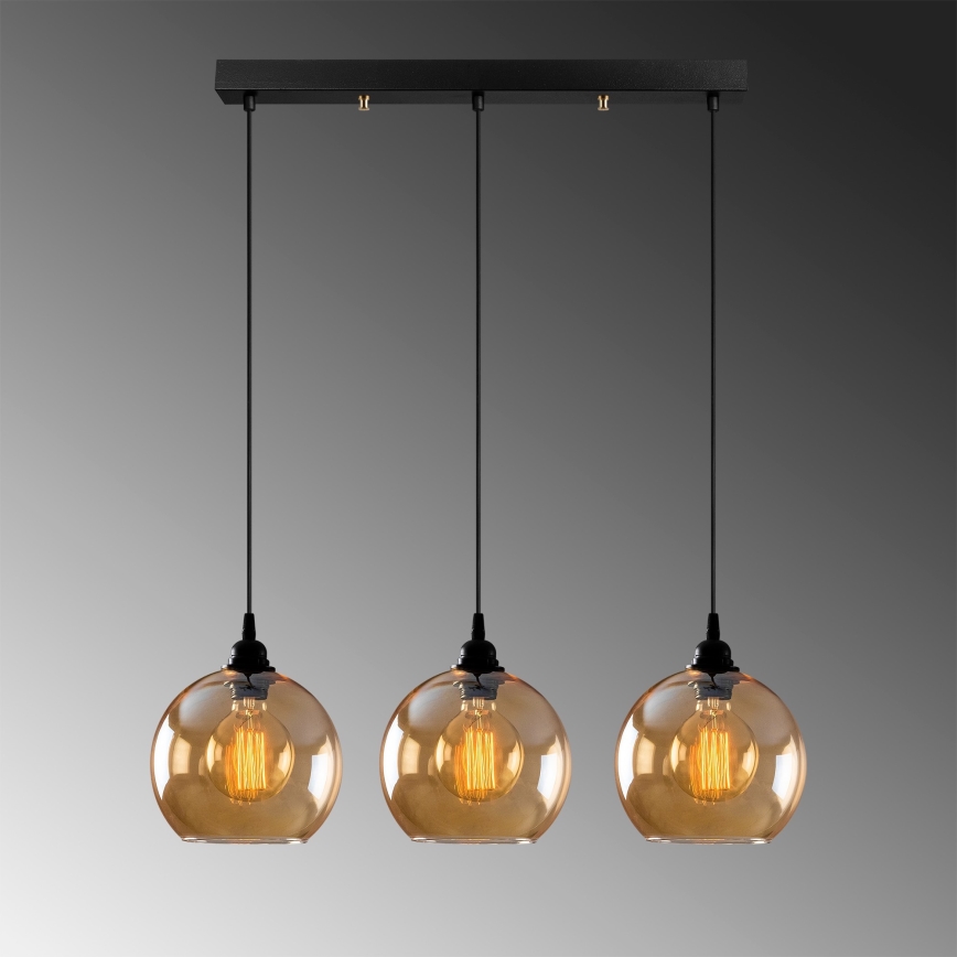 Candelabro suspenso GOLD 3xE27/40W/230V