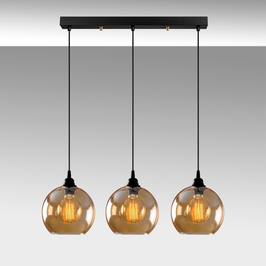 Candelabro suspenso GOLD 3xE27/40W/230V