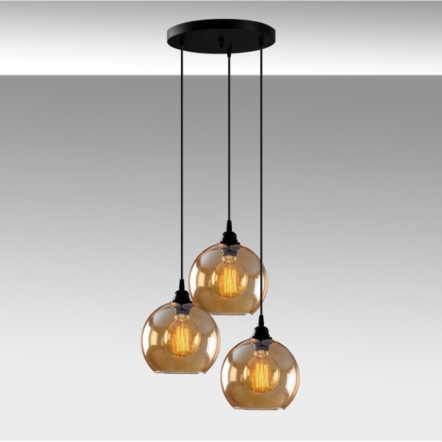 Candelabro suspenso GOLD 3xE27/40W/230V