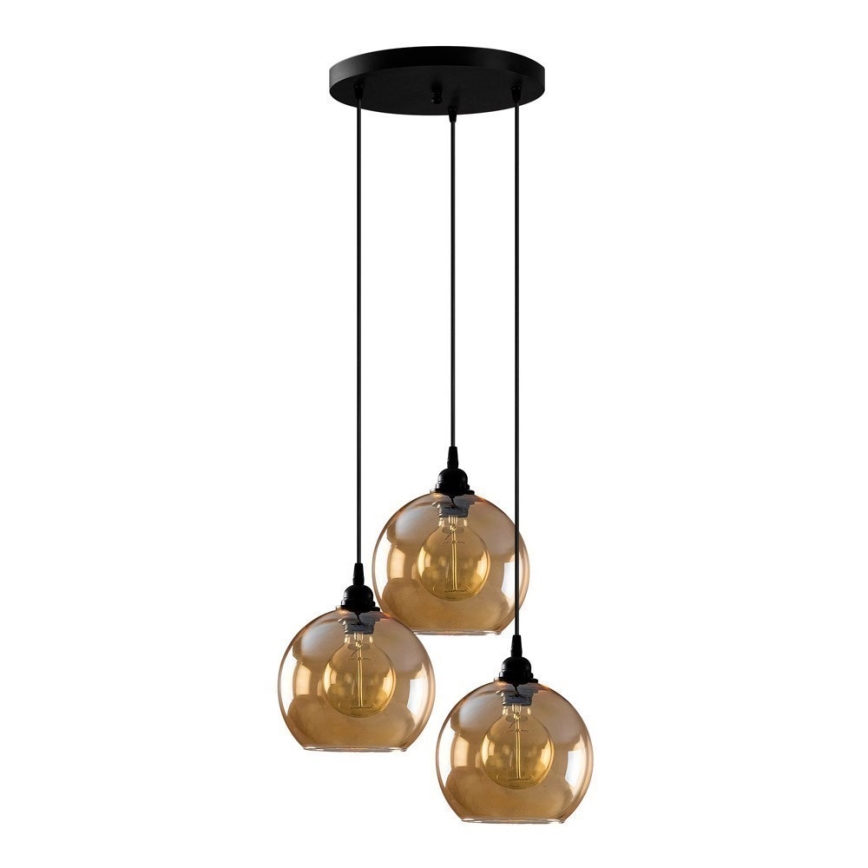 Candelabro suspenso GOLD 3xE27/40W/230V