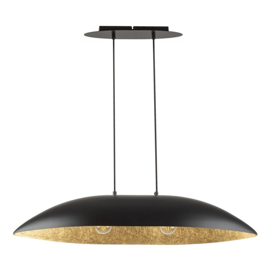 Candelabro suspenso GONDOLA 2xE27/60W/230V preto/dourada