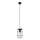Candelabro suspenso GOTTO 1xE27/15W/230V preto/faia