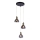 Candelabro suspenso GREGORY 3xE14/40W/230V