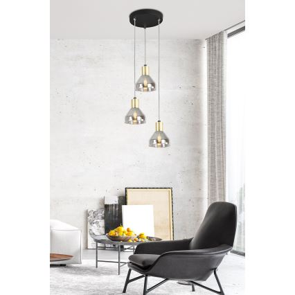 Candelabro suspenso GREGORY 3xE14/40W/230V