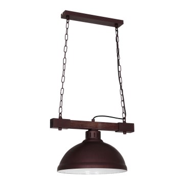 Candelabro suspenso HAKON 1xE27/60W/230V madeira escura