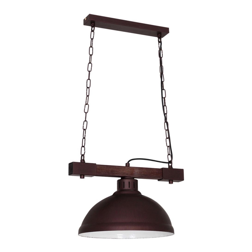 Candelabro suspenso HAKON 1xE27/60W/230V madeira escura