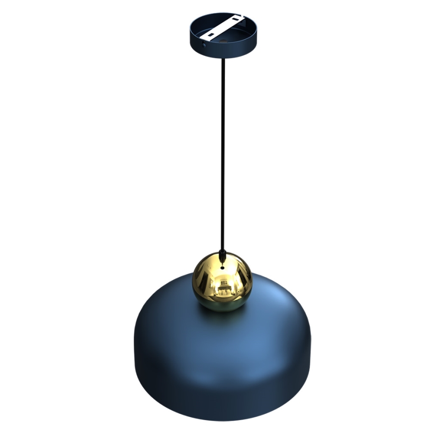 Candelabro suspenso HARALD 1xE27/60W/230V azul