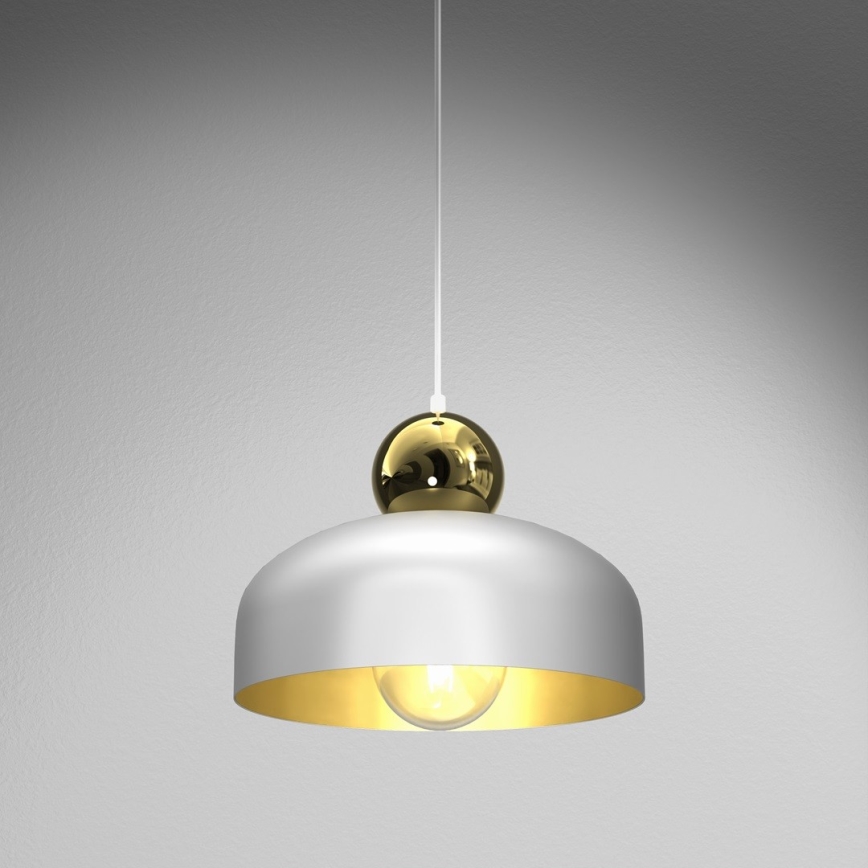 Candelabro suspenso HARALD 1xE27/60W/230V branco