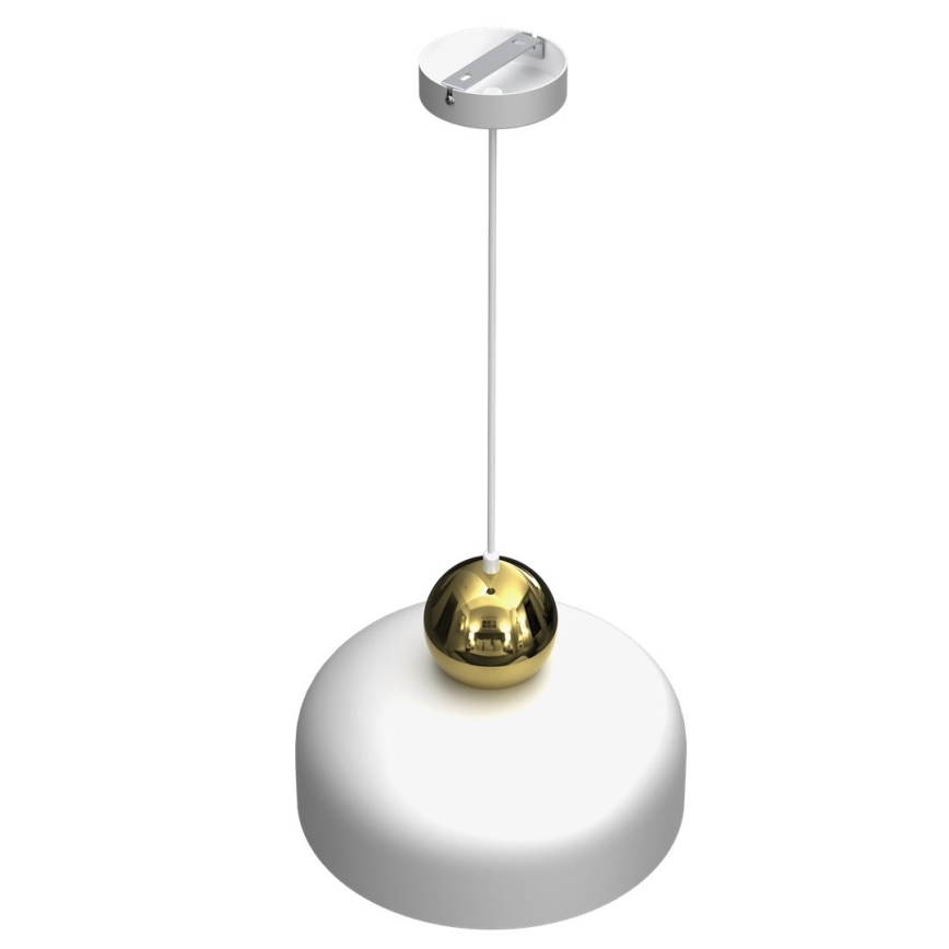 Candelabro suspenso HARALD 1xE27/60W/230V branco