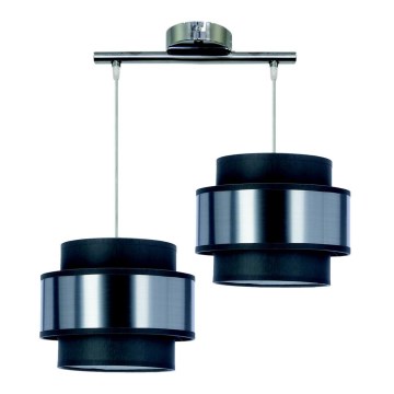 Candelabro suspenso HARE 2xE27/60W/230V cinzento/cromado mate