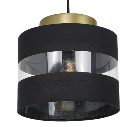 Candelabro suspenso HAVARD 1xE27/60W/230V preto/latão