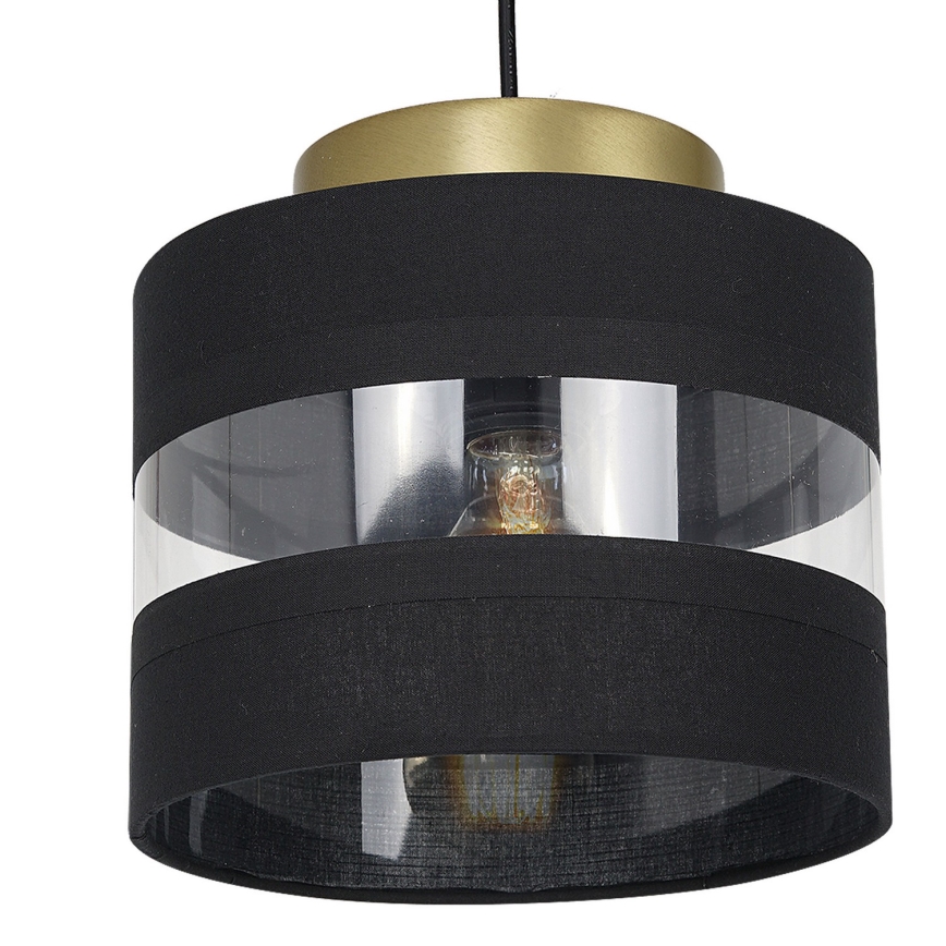 Candelabro suspenso HAVARD 1xE27/60W/230V preto/latão