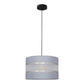 Candelabro suspenso HELEN 1xE27/15W/230V cinzento/preto