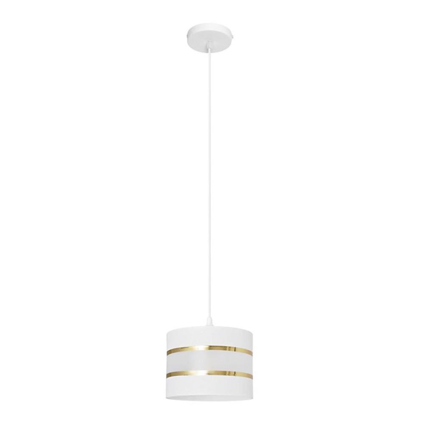 Candelabro suspenso HELEN 1xE27/15W/230V diâmetro 20 cm branco/dourado