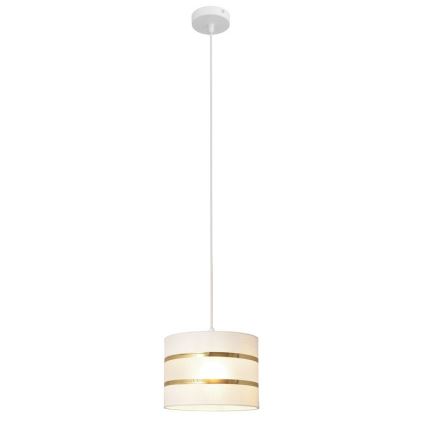 Candelabro suspenso HELEN 1xE27/15W/230V diâmetro 20 cm branco/dourado