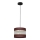 Candelabro suspenso HELEN 1xE27/15W/230V diâmetro 20 cm castanho/preto/dourado