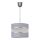 Candelabro suspenso HELEN 1xE27/15W/230V diâmetro 20 cm cinzento/prateado
