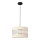 Candelabro suspenso HELEN 1xE27/15W/230V diâmetro 20 cm creme/preto/dourado