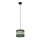 Candelabro suspenso HELEN 1xE27/15W/230V diâmetro 20 cm verde/dourada