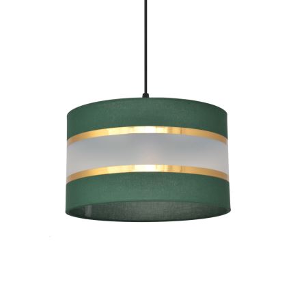 Candelabro suspenso HELEN 1xE27/15W/230V diâmetro 25 cm verde/dourada
