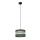 Candelabro suspenso HELEN 1xE27/15W/230V diâmetro 25 cm verde/dourada
