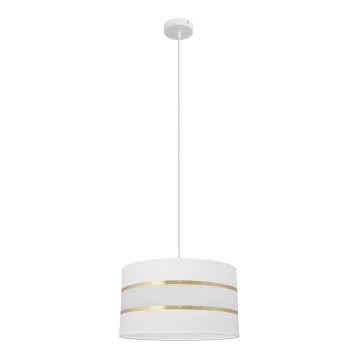 Candelabro suspenso HELEN 1xE27/15W/230V diâmetro 35 cm branco/dourado