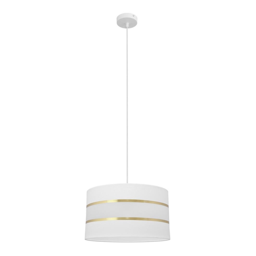 Candelabro suspenso HELEN 1xE27/15W/230V diâmetro 35 cm branco/dourado