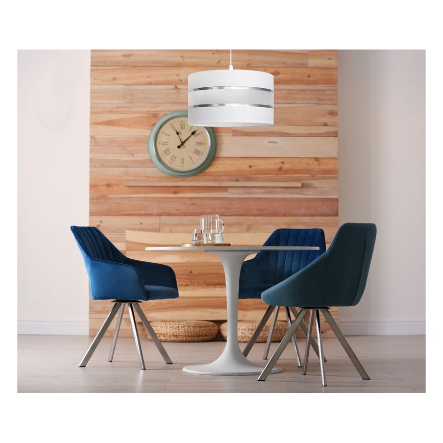 Candelabro suspenso HELEN 1xE27/15W/230V diâmetro 35 cm branco