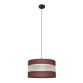 Candelabro suspenso HELEN 1xE27/15W/230V diâmetro 35 cm castanho/preto/dourado