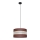 Candelabro suspenso HELEN 1xE27/15W/230V diâmetro 35 cm castanho/preto/dourado