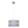 Candelabro suspenso HELEN 1xE27/15W/230V diâmetro 35 cm cinzento/prateado