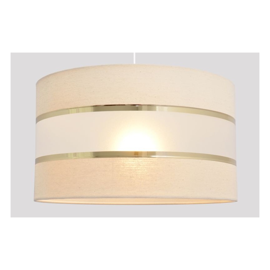 Candelabro suspenso HELEN 1xE27/15W/230V diâmetro 35 cm creme/dourado