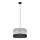 Candelabro suspenso HELEN 1xE27/15W/230V diâmetro 35 cm preto/cinzento/dourado