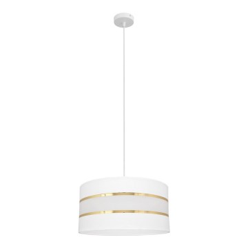 Candelabro suspenso HELEN 1xE27/15W/230V diâmetro 40 cm branco/dourado