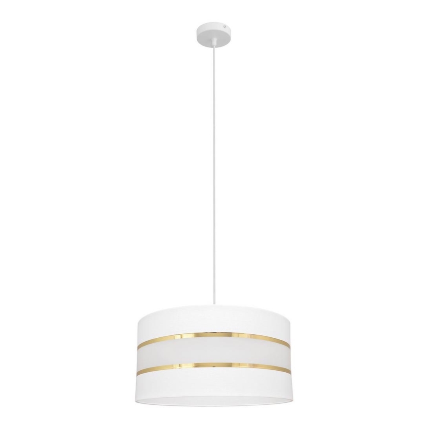 Candelabro suspenso HELEN 1xE27/15W/230V diâmetro 40 cm branco/dourado