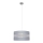 Candelabro suspenso HELEN 1xE27/15W/230V diâmetro 40 cm cinzento/prateado
