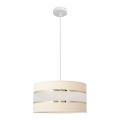 Candelabro suspenso HELEN 1xE27/15W/230V diâmetro 40 cm creme/dourado