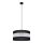 Candelabro suspenso HELEN 1xE27/15W/230V diâmetro 40 cm preto/prateado