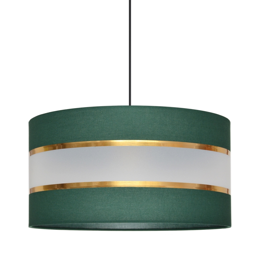Candelabro suspenso HELEN 1xE27/15W/230V diâmetro 40 cm verde/dourada