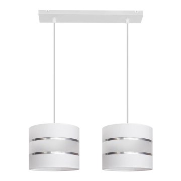 Candelabro suspenso HELEN 2xE27/15W/230V branco