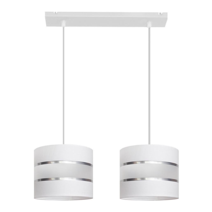 Candelabro suspenso HELEN 2xE27/15W/230V branco