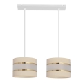 Candelabro suspenso HELEN 2xE27/15W/230V creme