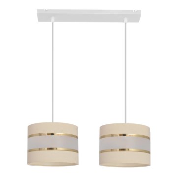 Candelabro suspenso HELEN 2xE27/15W/230V creme