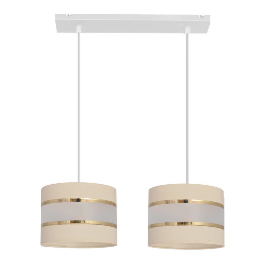 Candelabro suspenso HELEN 2xE27/15W/230V creme