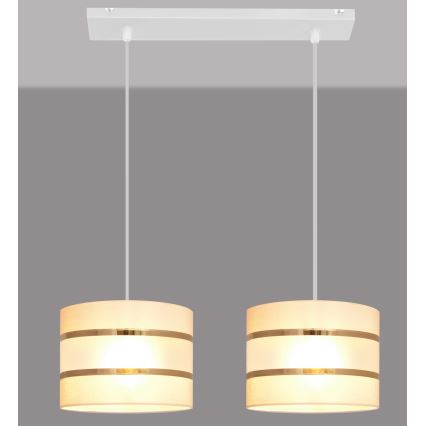 Candelabro suspenso HELEN 2xE27/15W/230V creme