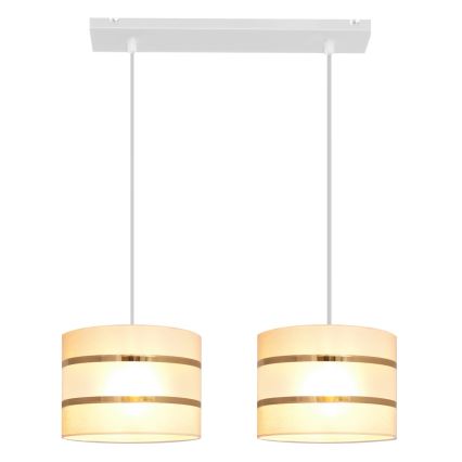 Candelabro suspenso HELEN 2xE27/15W/230V creme